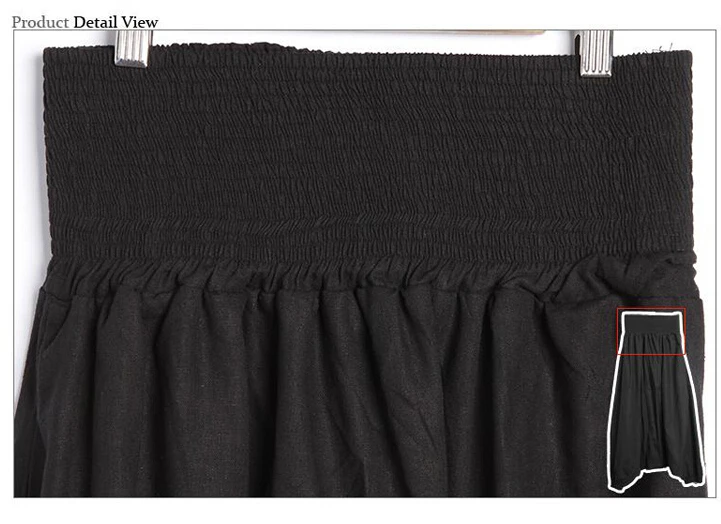 Брюки мужские льняные личная одежда для шоу модные уличные мешковатые штаны