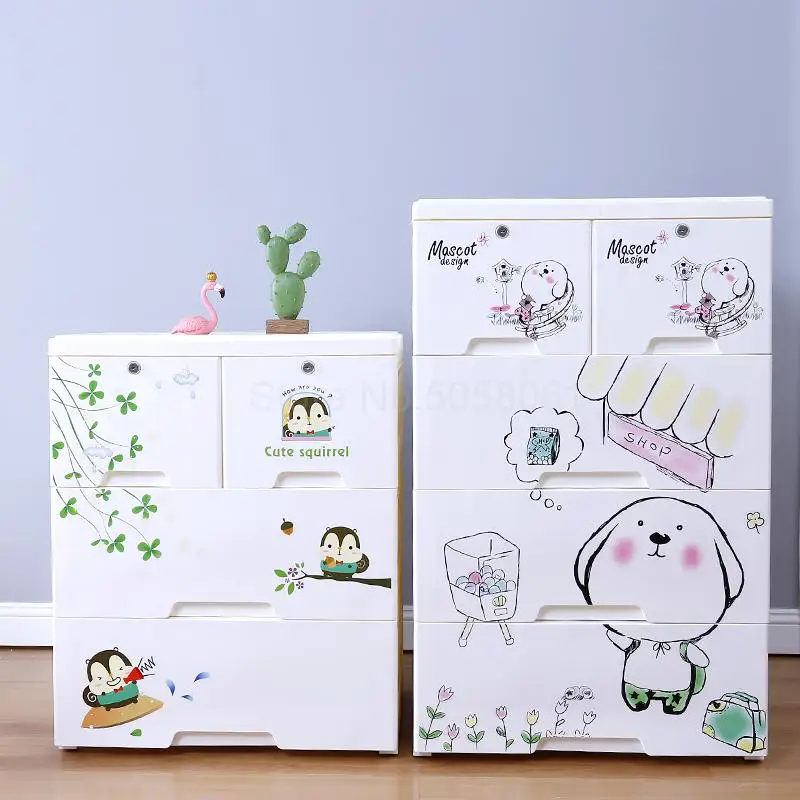 Шкаф для малыша детский шкаф хранения пластиковый ящик Детская комбинация