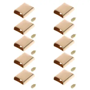 Металлические зажимы для фиксации застежки-молнии, 10 шт., для кожаного ремесла, аксессуары для сумок с винтами, 2019