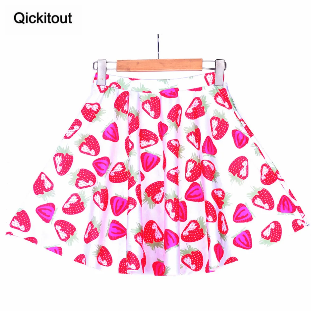 New Hot Women Sexy SKIRTS Ladies STRAWBERRIES AND CREAM SKATER - LIMITED Saia Midi Drop Shipping S119-93 | Женская одежда