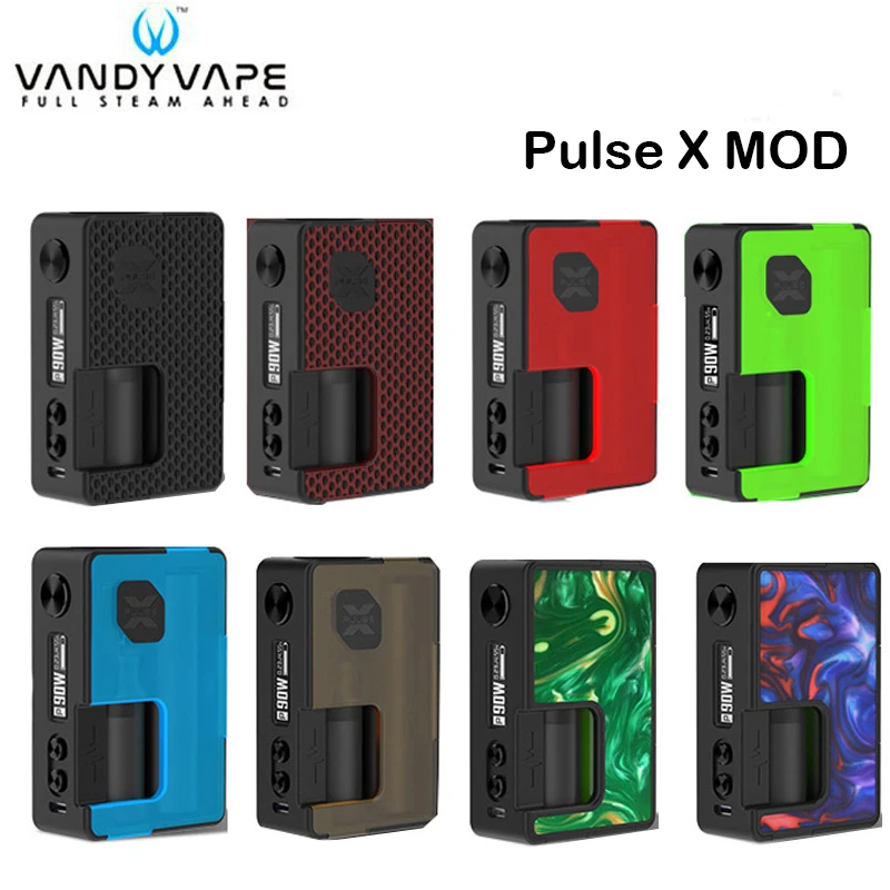 Оригинальный Vandy Vape Пульс X мод 90 Вт BF коробка с 8 мл Squonk бутылка электронная