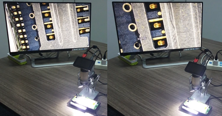 HDMI микроскоп 1080P HD USB цифровые видео микроскопы 300X дальние Объективы Телефон PCB Пайка Ремонт камера Лупа