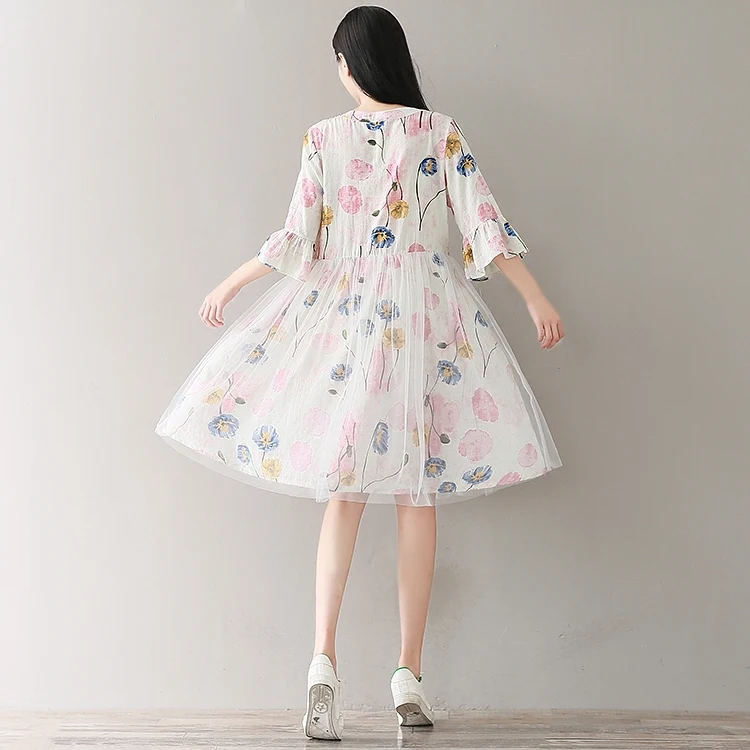 Новое модное Брендовое летнее Стильное женское платье кружевное лоскутное с