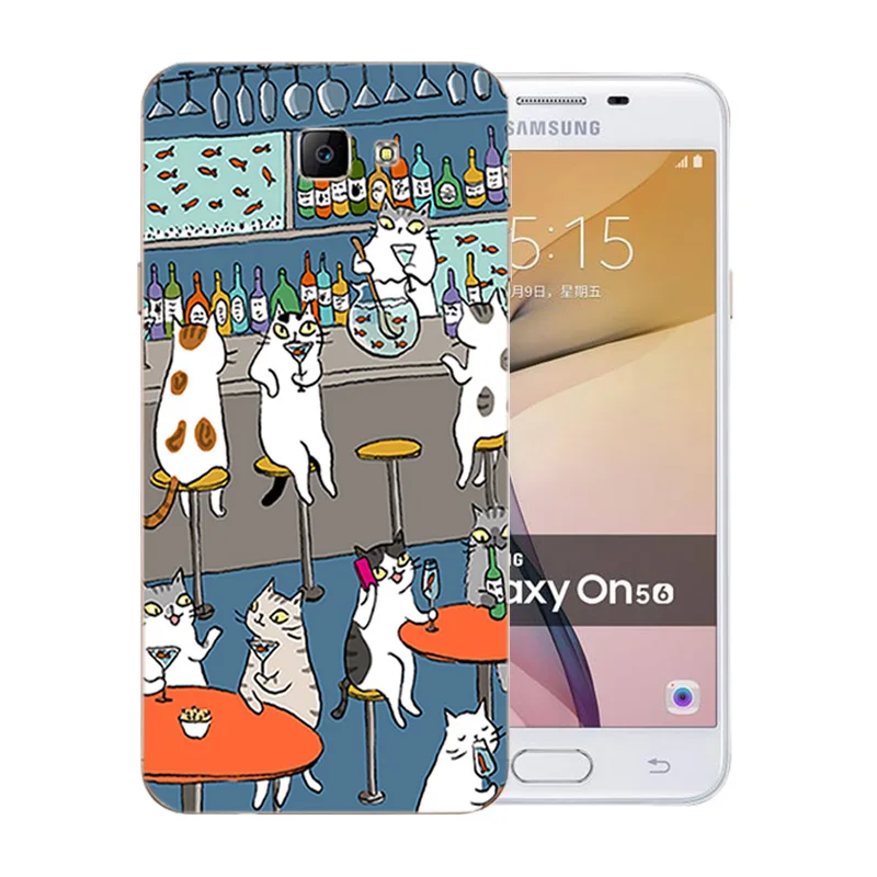 5 дюймов для Samsung J5 цветной основной Мягкий ТПУ чехол Galaxy SM-G570F Прозрачный матовый
