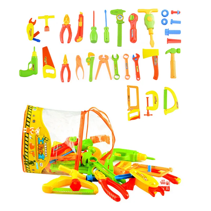 32 шт./компл. Детские ремонтные столярные инструменты набор игрушек детский