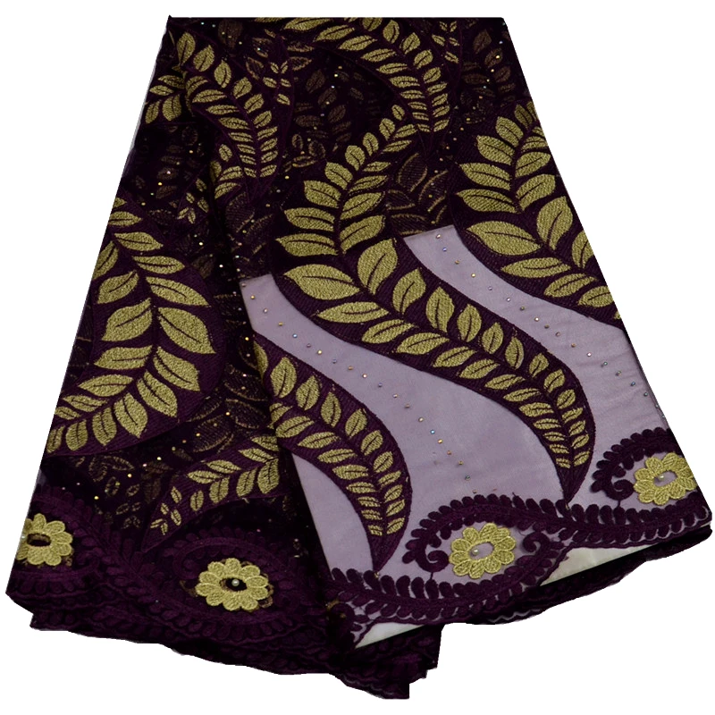 Оптовая Французский Шнурок Ткани С Камнями Высокого Качества Африканская Сеть