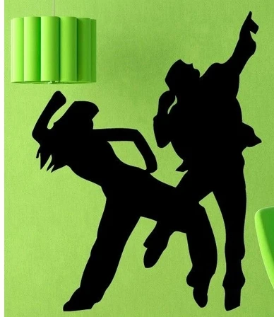 Музыкальная Наклейка на стену Эволюция танца Спортивная Женская Мужская