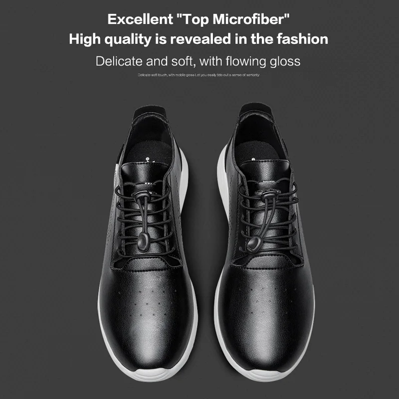 ONEMIX Men Fashion Running Shoes Sneakers Leather Luxury Brand Micro Fabric Light Sport Shoes Walking Indoor Flat Sock Shoes