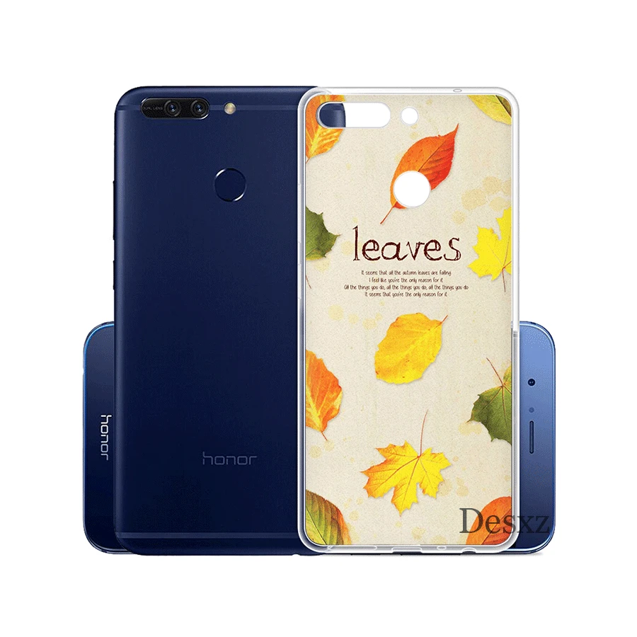 Чехол для телефона конфетный цвет художественный лист Huawei Honor Note 6A 6C 7A 7X 7C Pro 8 9 10 Lite