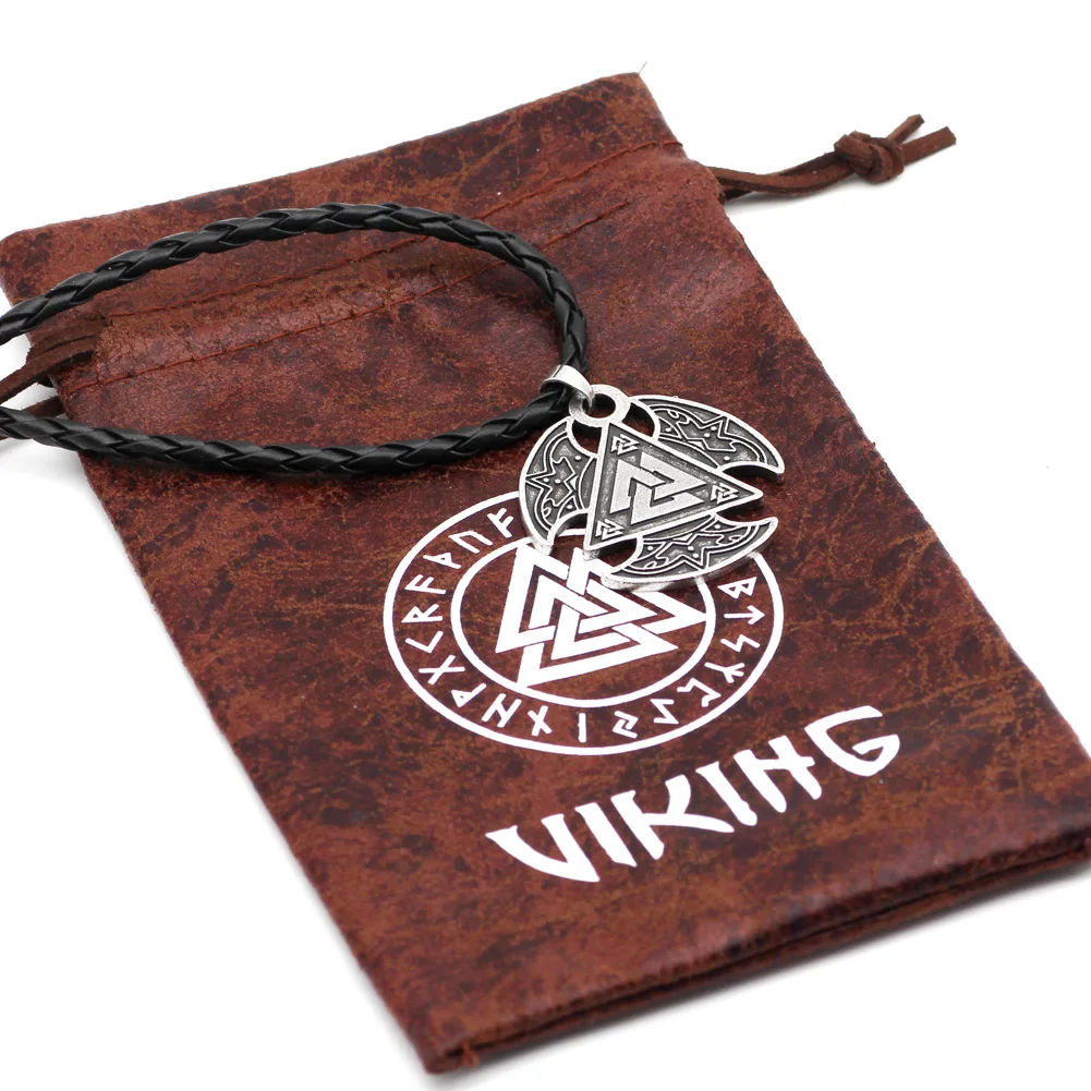 Мужской норвежский викинг vegvisir компас символ Одина талисман подвеска ожерелье с