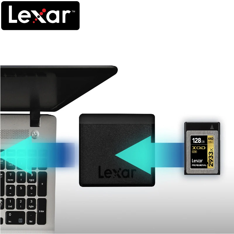 100% оригинал Lexar XR2 XQD2.0 USB3.0 кардридер кард ридер Usb3.0 считыватель Высокоскоростной