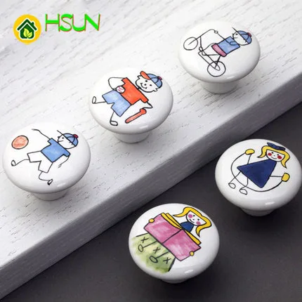 2 шт. детские керамические ручки для одежды и обуви|Ручки шкафа| |