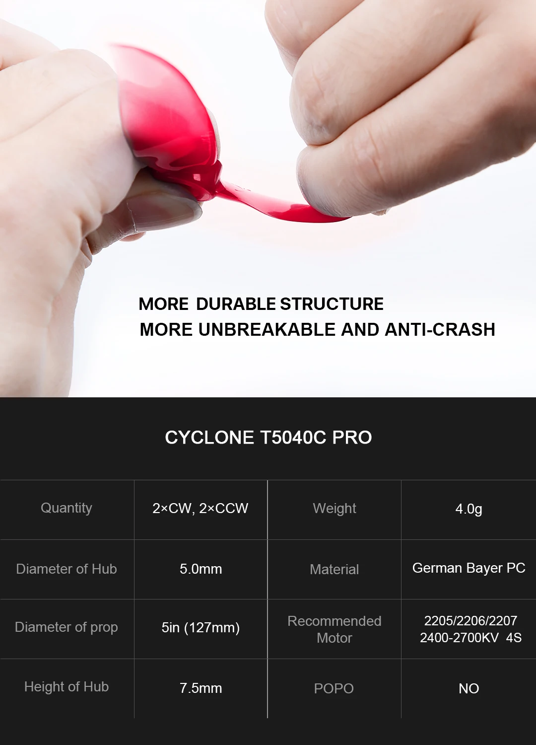 12 пар DALPROP CYCLONE T5040C PRO T5040V2 5040 3 Лопасти/tri-Blade Пропеллер для FPV Фристайл Дрон Квадрокоптер Рамка комплект