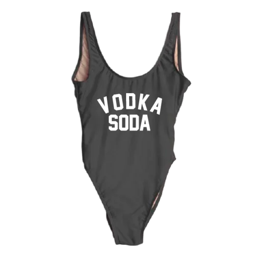 Женский купальник с высокой талией VODKA SODA монокини и низкой спинкой большой