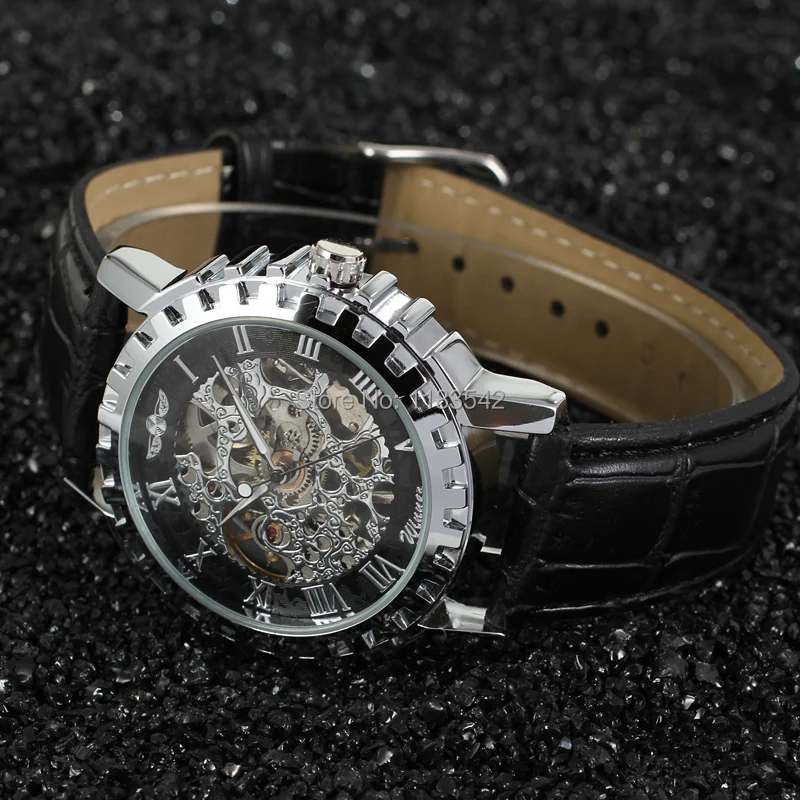 Часы Winner модные мужские часы высшего качества Заводской магазин Бесплатная