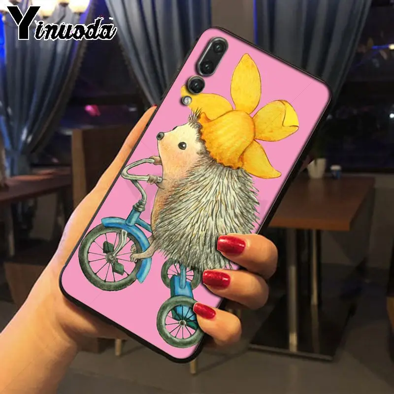 Yinuoda чехол для телефона с изображением животных yhogea ride a bike милый huawei p20 pro p20lite