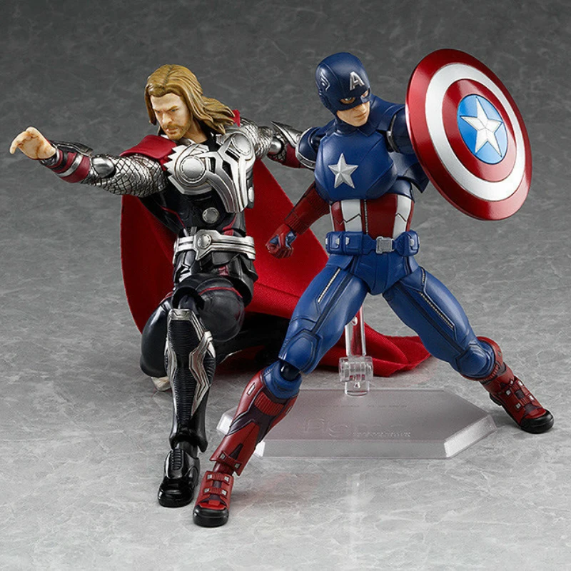 Figma 216 с коробкой Мстители 3 супер герой Капитан Америка Тор Фигурки ПВХ