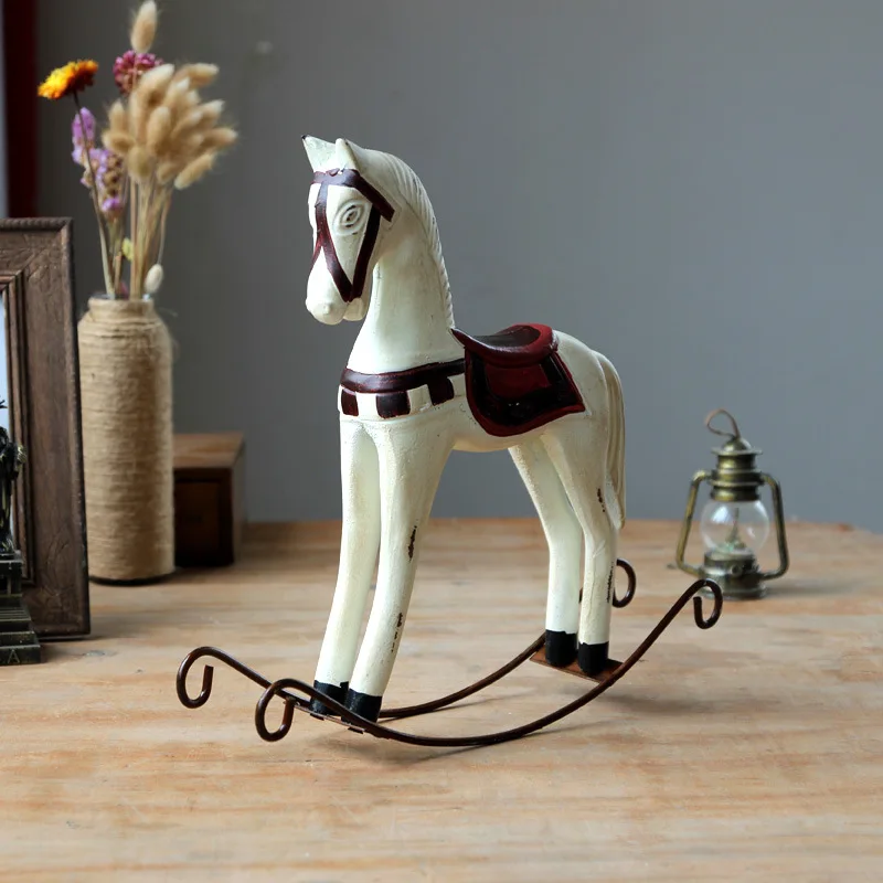 Домашний декор лошадь деревянное ремесло гостиная офисное украшение креативное