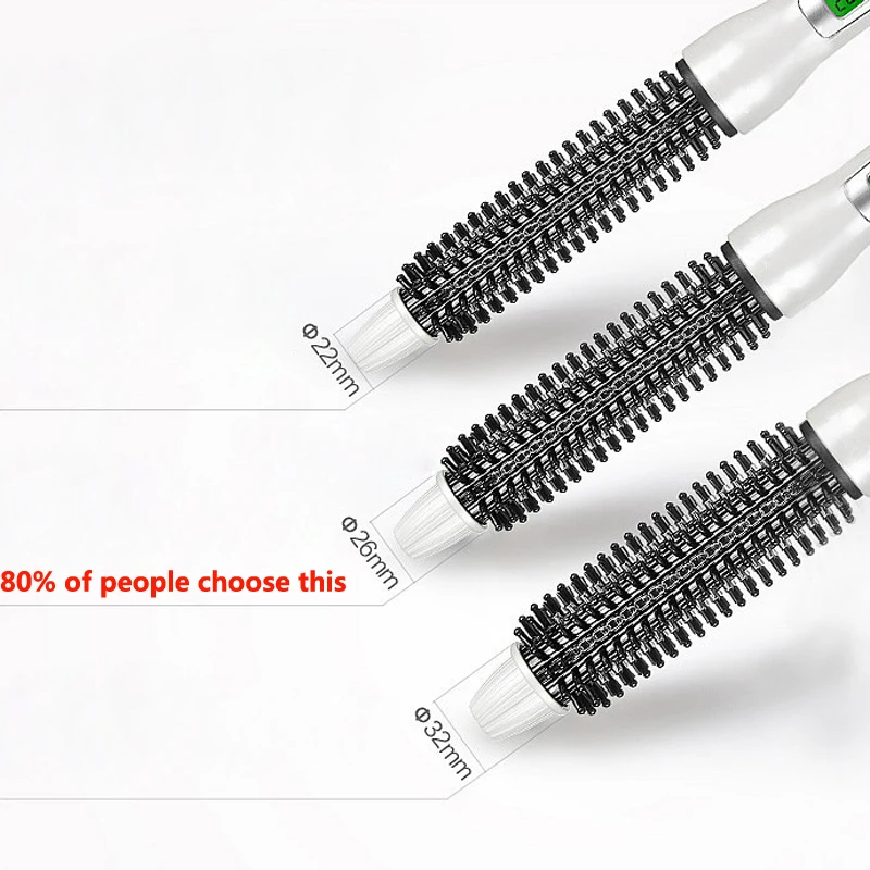 NewView керамика анион волос щетка для завивки кисточки ЖК дисплей керлинг/Straighting