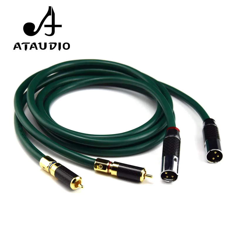 Кабель ATAUDIO с поддержкой OCC Hi Fi XLR штекер RCA 2rca на 2xlr|rca male cable|to rcamale cable |