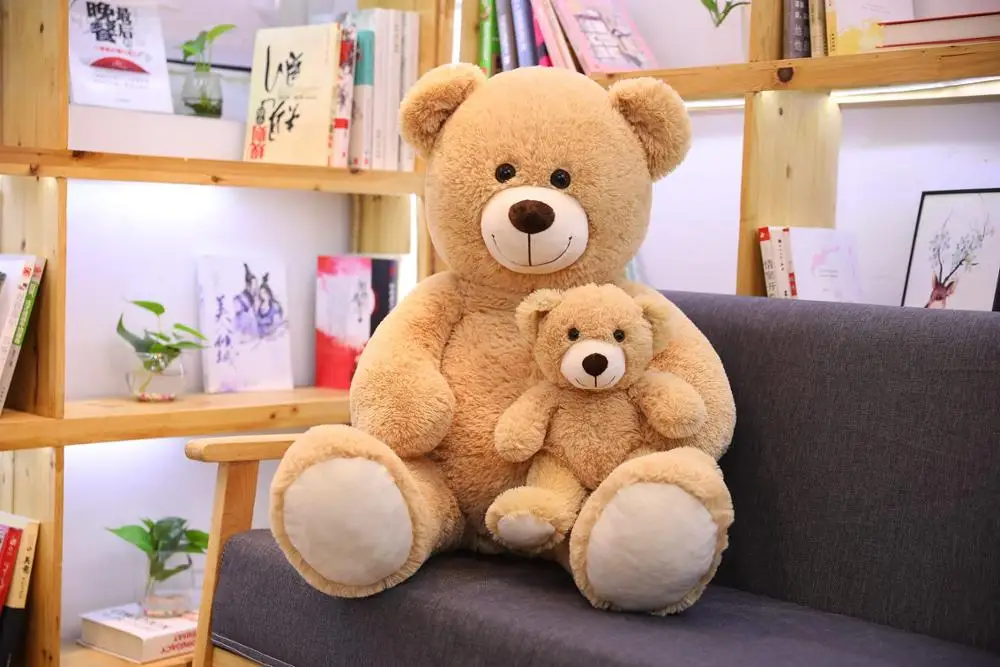 Новинка 100 см гигантский Kawaii креативный Мишка Тедди для матери и ребенка плюшевые