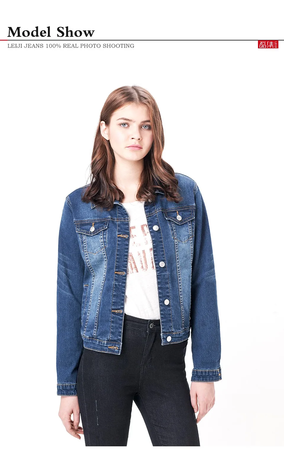 Женская джинсовая куртка LEIJIJEANS, длинная синяя классическая джинсовая куртка, приталенная однобортная куртка из денима, с рукавом полной длины, большие размеры до 6XL, лето