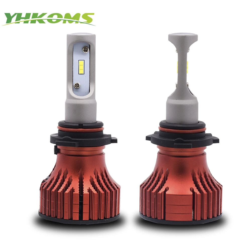 YHKOMS 9005 HB3 9006 HB4 СВЕТОДИОДНАЯ Лампа H1 H3 H4 H7 H8 H9 H11 Диодная автомобильная лампа