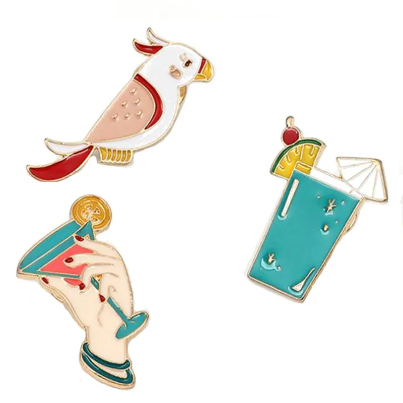 3 шт./компл. капель клея Симпатичные чашки птицы формирует Дизайн металлические