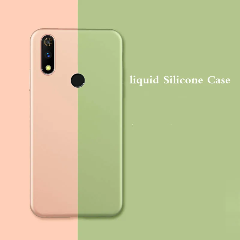 Для OPPO Realme 3 Pro жидкий силиконовый чехол для телефона X lite Realme3 Мягкий Силиконовый