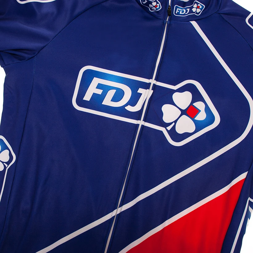 Новинка велосипедная команда FDJ с длинным рукавом Джерси 12D велосипедные брюки