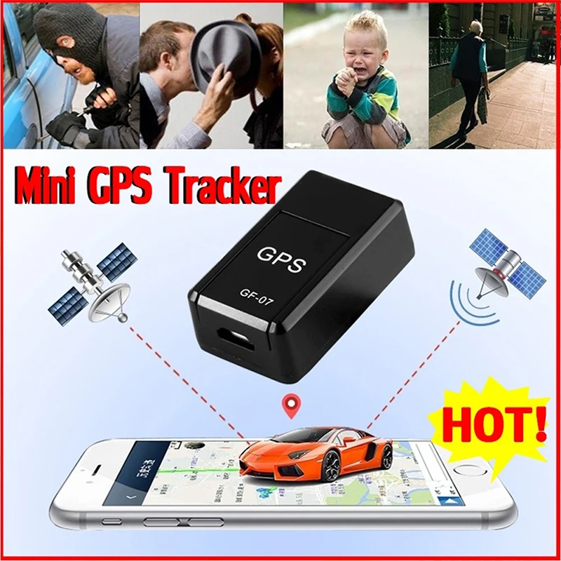 GF-07 мини gps трекер Автомобильный gps локатор трекер анти-потеря записи в реальном времени отслеживающее устройство может записывать поддержка TF sim-карты