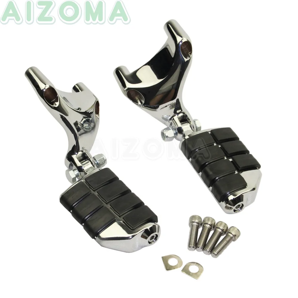 

Chrome Motorcycle Footrest Pedal Rear Passenger Footpegs Wing Style Foot Pegs Kit For Harley Sportster 883 1200 XL 2004-2013