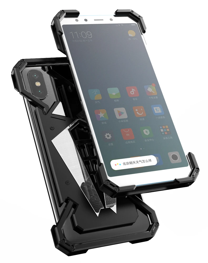 Сверхпрочный защитный чехол для Apple iPhone XS Max/ XR/ X/XS металлическая алюминиевая