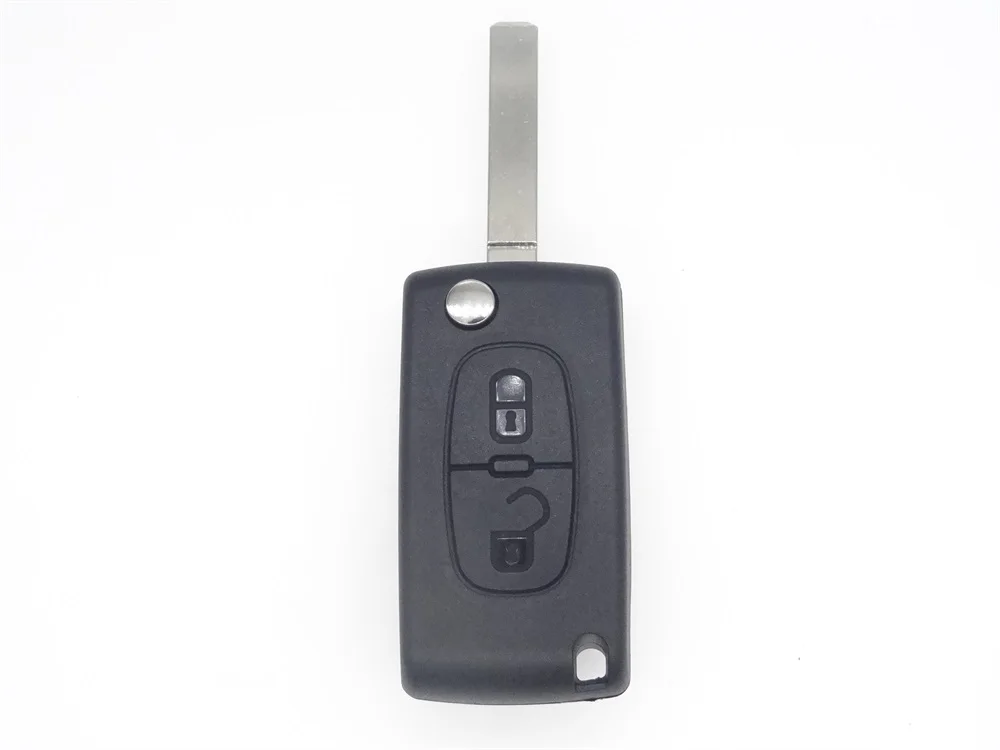 2 кнопки дистанционного флип складной чехол для ключей Peugeot 207 307 308 407 807