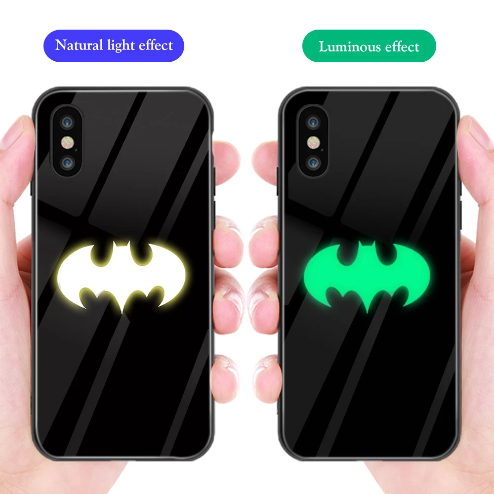 ciciber Marvel Venom Batman Tempered Glass Phone Case For iPhone 7 8 6 6S Plus Cover 11 Pro Max X XR XS Funda |
