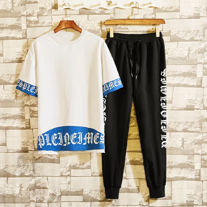 Мужской спортивный костюм Bumpybeast с футболкой буквенным принтом M 4XL лето