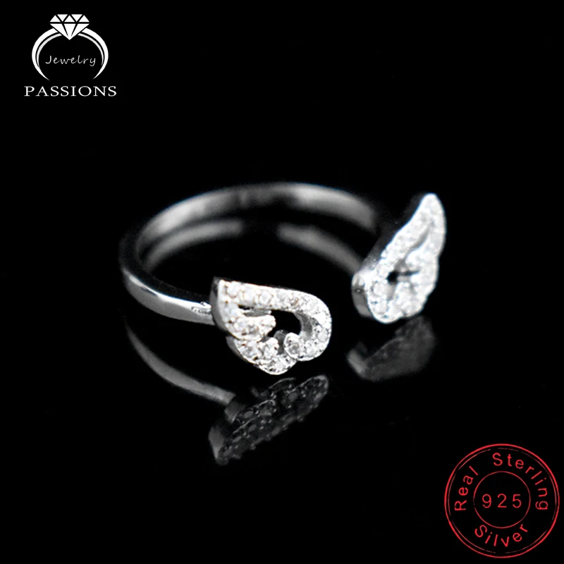 Женское кольцо из серебра 925 пробы с перьями|finger ring|rings for womenring |