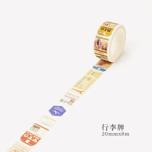 Ретро вещи лента для декорации Washi клейкая лента DIY Скрапбукинг Стикеры этикетки клейкая лента - Цвет: 02