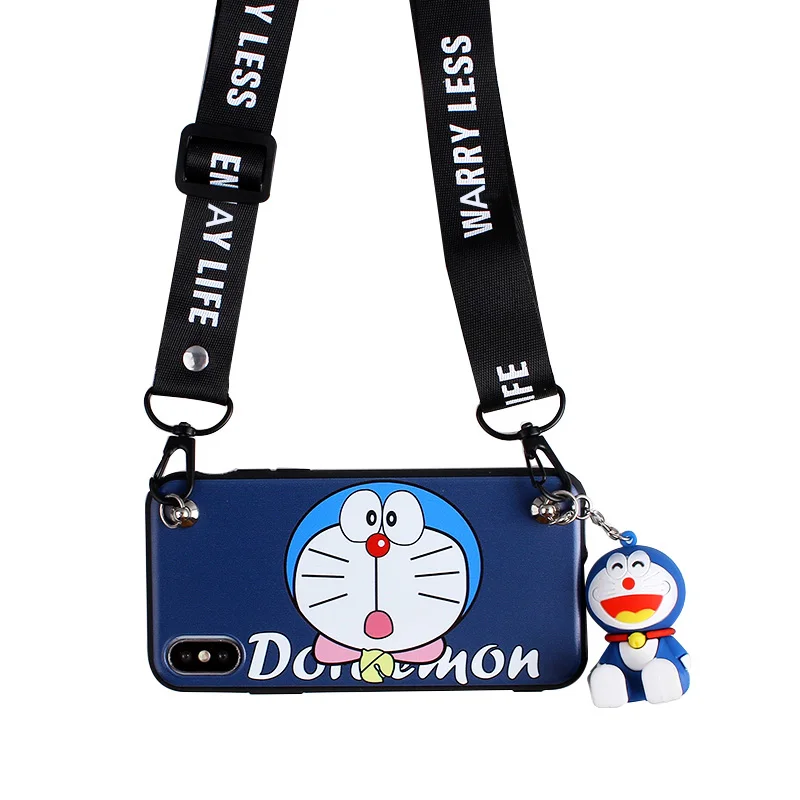 Мультяшный чехол для Samsung s8 s9 телефона Doraemon c5/c7/c9pro мягкий galaxy s8/s9 plus + 3D держатель