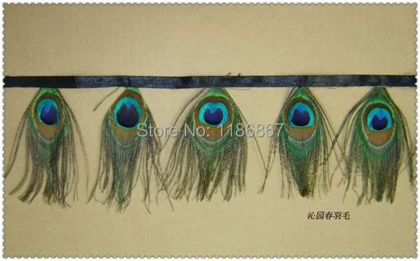 Оптовая продажа! 2 м/лот высота 10 см природа перья с изображением глаза павлина