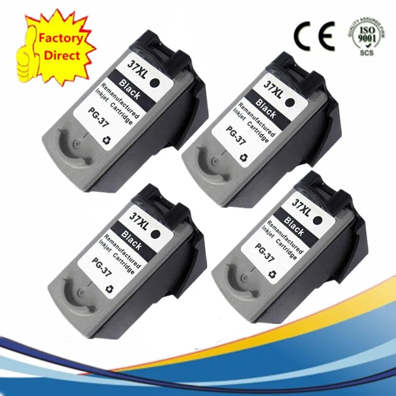 4BK PG-37 PG37 PG 37 CL-38 CL38 CL38 чернильные картриджи восстановленные Pixma MP140 MP210 Ip2600 iP1900 MX300 MX310 MP190 - Цвет: 4BK