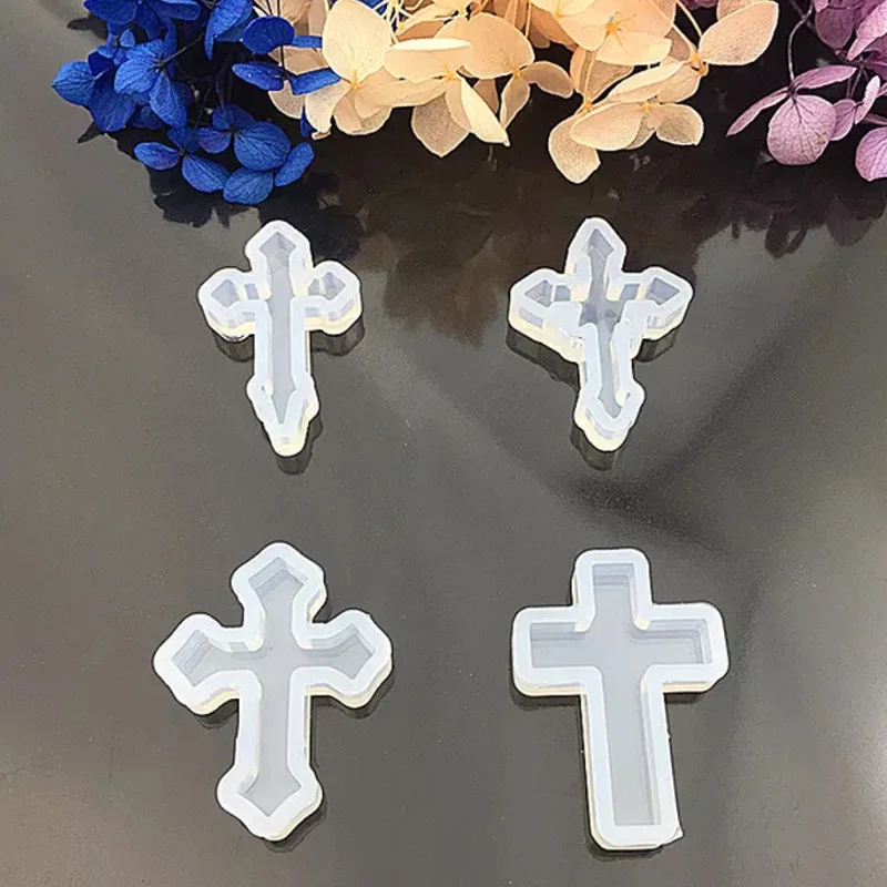 

New 1pc Cross Resin Decorative Craft Silicone Mold For Epoxy Resin Jewelry Making Necklace Jewelry DIY Scrapbooking Tools