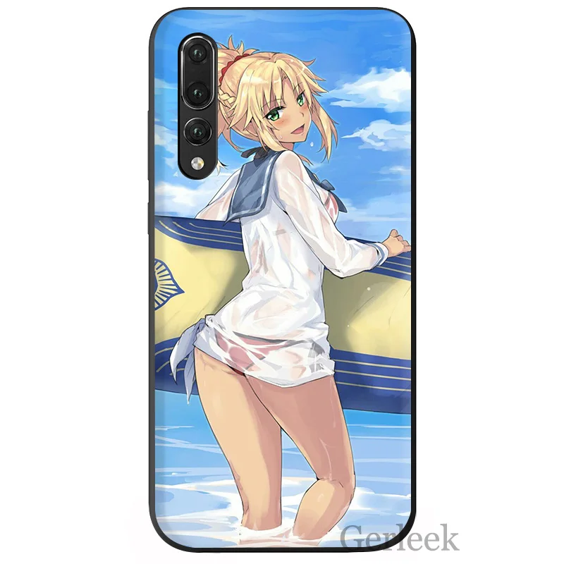 Чехол для мобильного телефона Surf Art Girl ультратонкий мультяшный рисунок Huawei P Smart P30