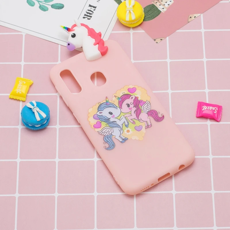Чехол A20E для Samsung Galaxy A20e мягкий ТПУ чехол с 3D рисунком панды Единорога A20 e Etui чехлы