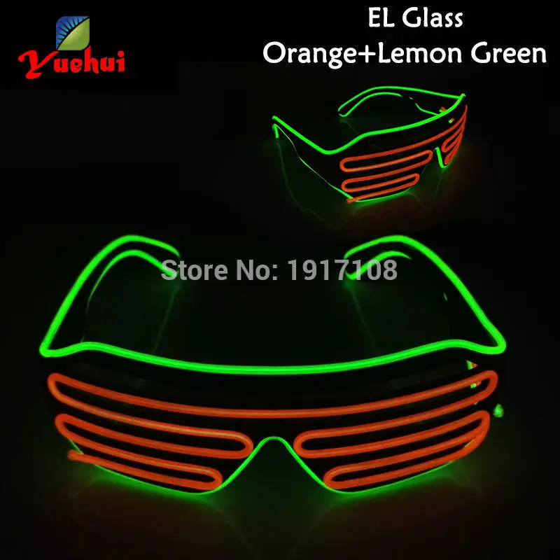 Новое поступление 17 стилей на выбор Двухцветные светодиодные очки с затвором