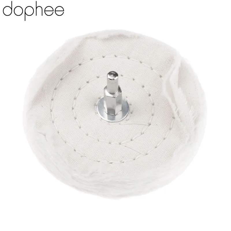 dophee Dremel Accessories 100mm /4&quot Cloth Polishing Mop Brush Drill Buffing Grinding Wheel Pad 1/4&quot Shank for Metal Jewelry 1PC |