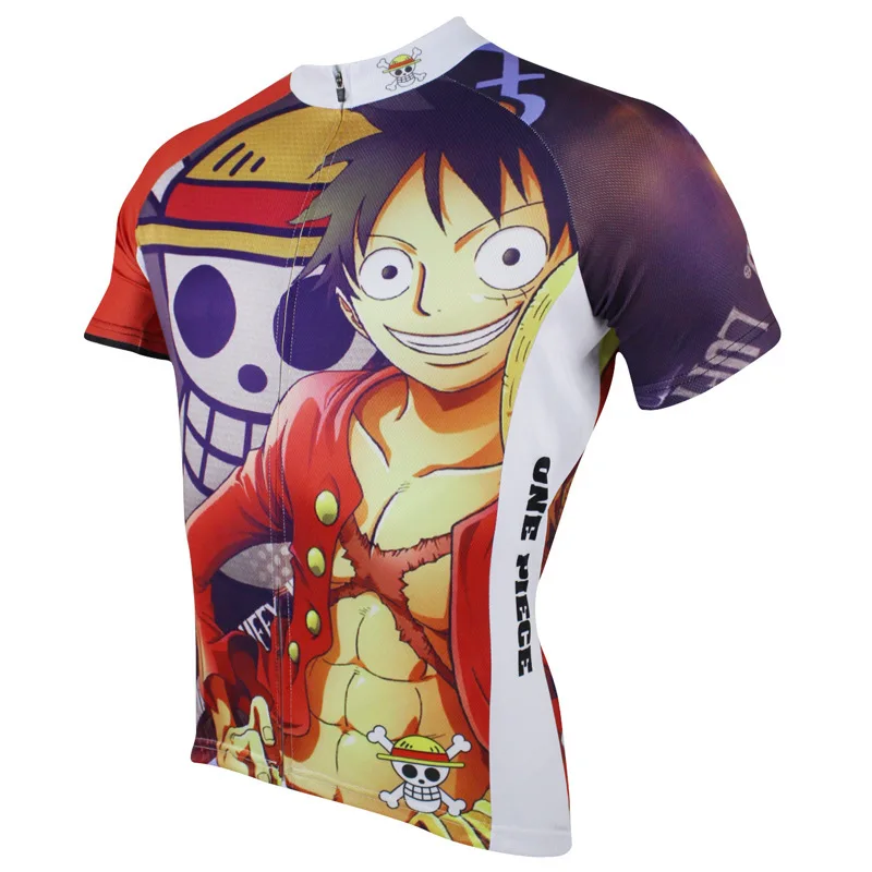 Цельные велосипедные майки Luffy крутые Мультяшные для мальчиков одежда