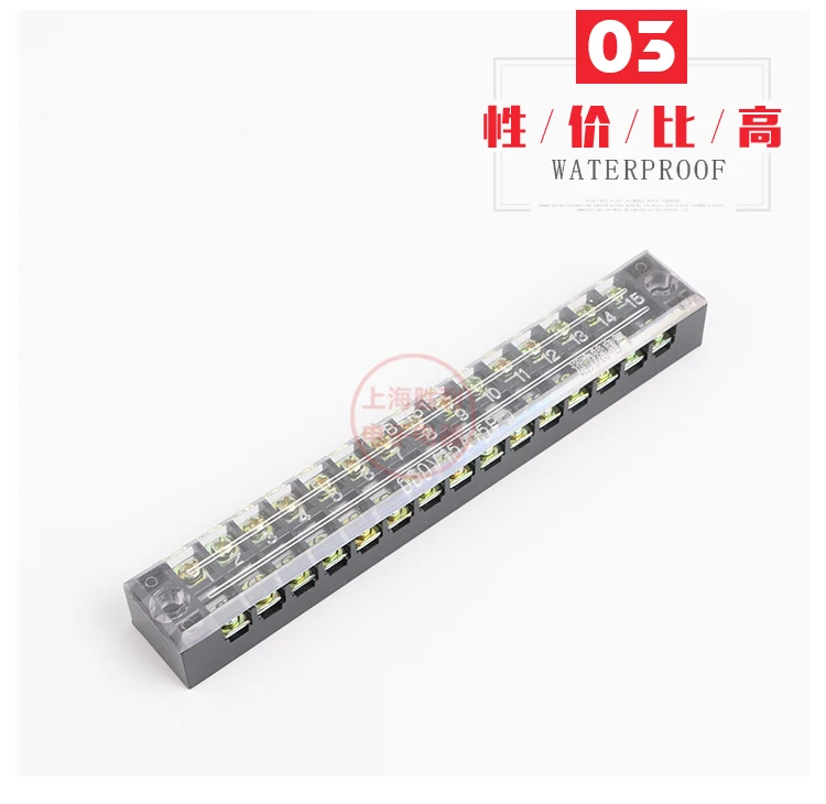 P140 1 шт TB-1515 клеммный блок 600 в 15A 15P 30 винтов фиксированные клеммы Барьер проводки платы соединители медь