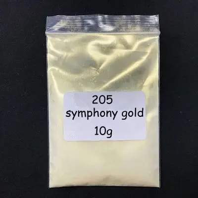 10g Symphony gold 10 г перламутровый пигмент белая симфония Русалка пудра макияж тени для век краски мыло краситель мыло пигментный слюдяной порошок блеск для ногтей - Цвет: 10g Symphony gold