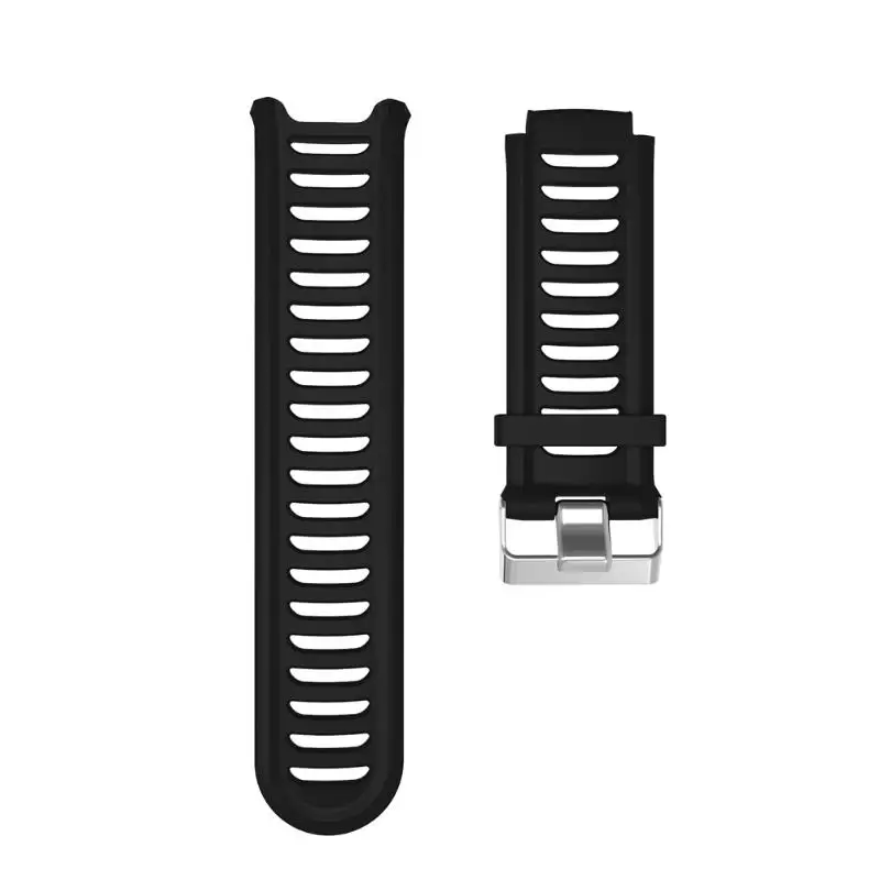 Black Силиконовые браслеты для часов Ремешок для Garmin Forerunner 910XT gps Триатлон Бег Плавание цикл обучение спортивные часы с Repain инструмент - Цвет: Black